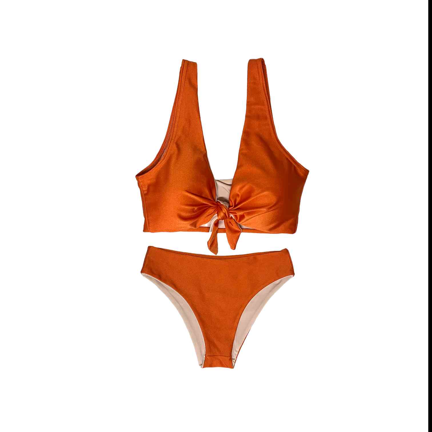 Bikini Amarre Naranja Calzón Tanga