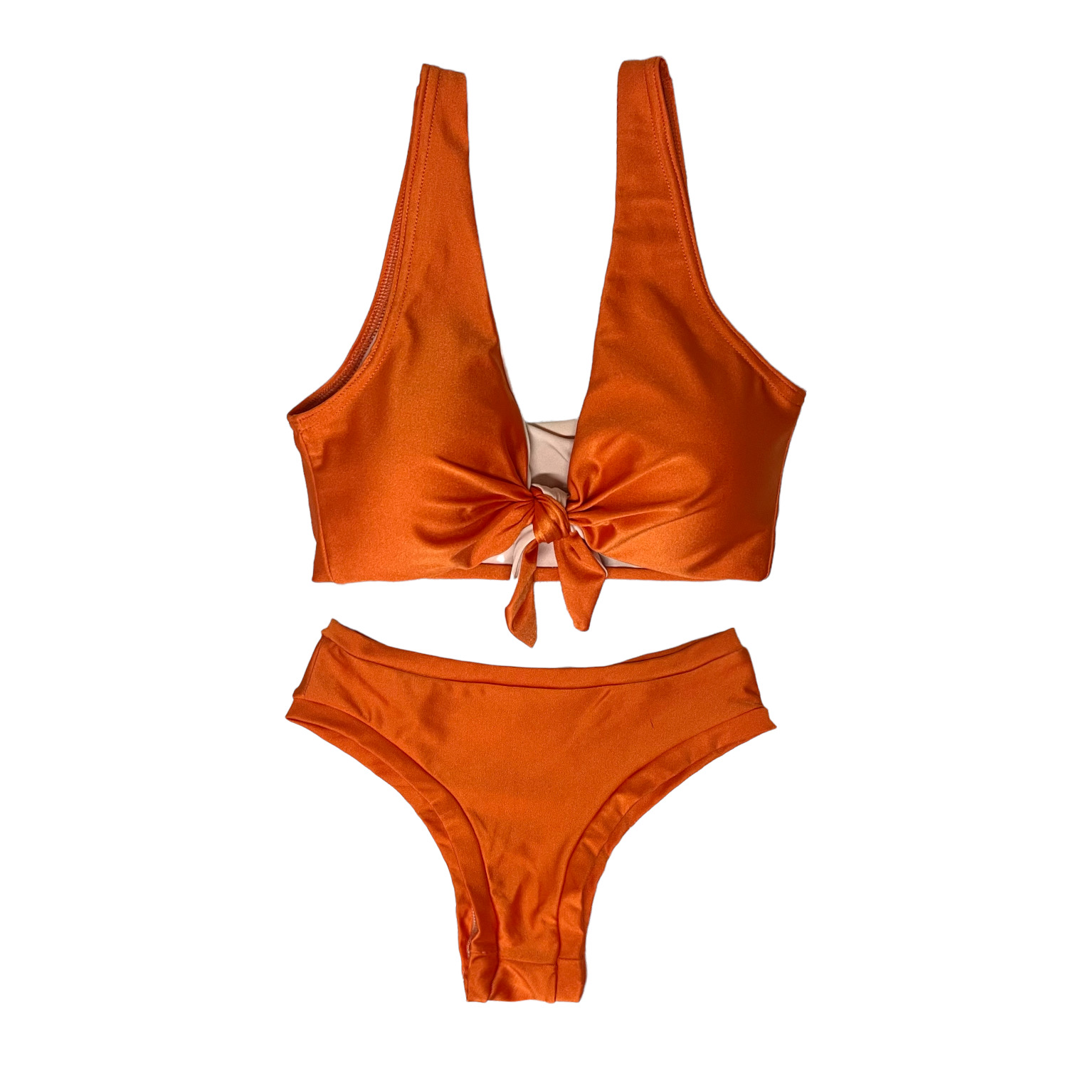 Bikini Amarre Naranja Calzón Pantaleta 
